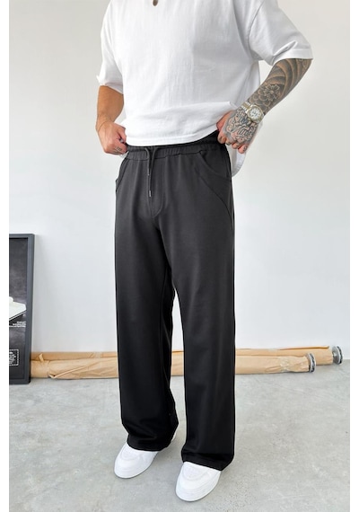 Siyah Basic Baggy Eşofman