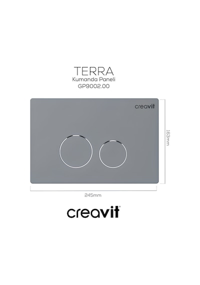 Creavit Elegant Beyaz Kanalsız Asma Klozet Eg321, Duroplast Yavaş Kapak, Terra Gömme Rezervuar Set Diğer