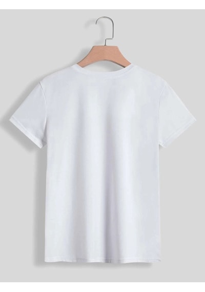 Altamira Unisex Kedi Gözlük Baskılı Oversize T-shirt 001