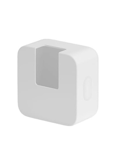 Macbook Air 13,6 Ve 15,3 İnç M1-m4 Uyumlu Silikon Şarj Aleti Kılıfı 35w Usb-c Yatay Küçük Kompact 360 Koruma, Kaymaz Yüzey Beyaz