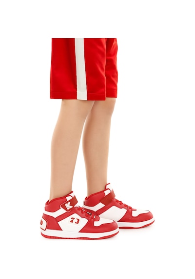 Kiko Kids Carde Günlük Cırtlı Erkek Çocuk Spor Ayakkabı Kırmızı Kırmızı