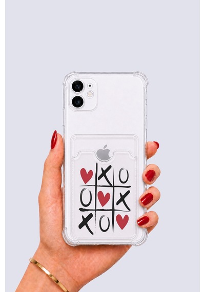 Apple iPhone Uyumlu 11 Kartlıklı Xoxo Desenli Kılıf