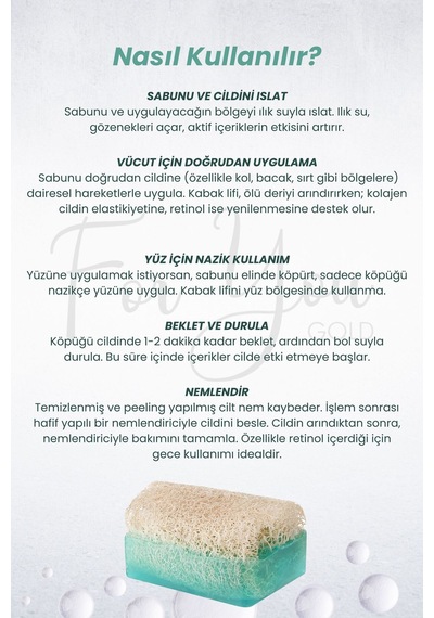 Kabak Lifli El Yapımı Kolajen & Retinol Özlü Sabun Collagen Sabun Kabak Lifi - Lavanta