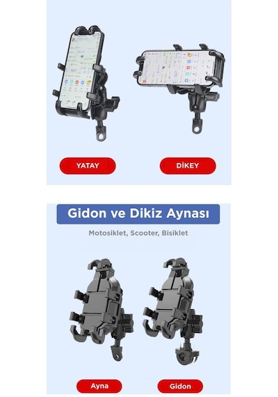 Torima JX-043 Car Holder Araç Içi Ve Bisiklet Telefon Tutucu Siyah