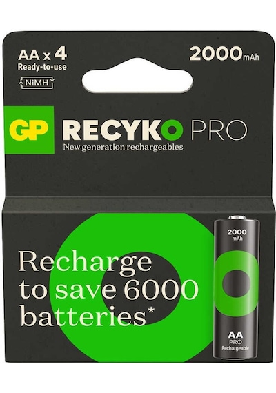 Gp Recyko Pro 4'lü Şarj Edilebilir Aa Kalem Pil Yeni Seri