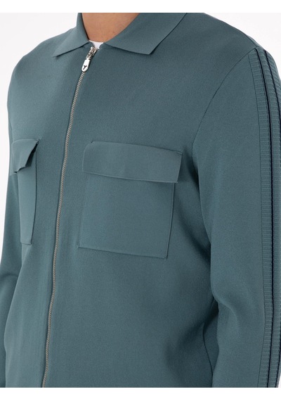 Cacharel Mint Regular Fit Tam Fermuarlı Triko Hırka