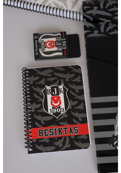 Lisanslı Beşiktaş A4 Spiralli 4 Lü A4 Defter Seti ,silgi,versatil Uçlu Kalem Diğer
