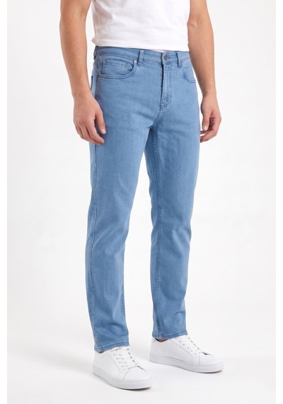 Dynamo Erkek Klasik Kalıp Jeans Pantolon 1701 Bgl-st05355 Buz Mavi