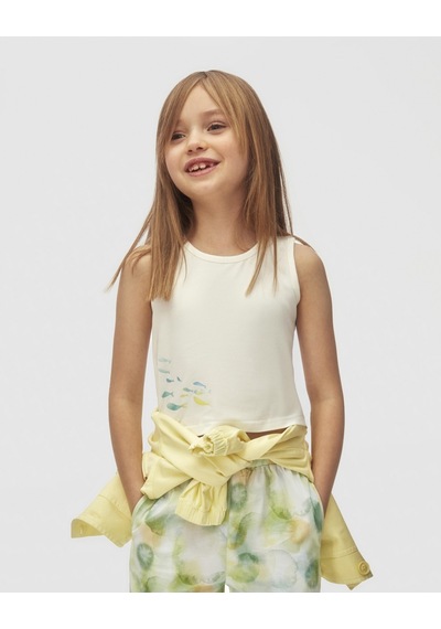 Xo Kids Kız Çocuk Atlet 4-8 Yaş 38524 Ekru