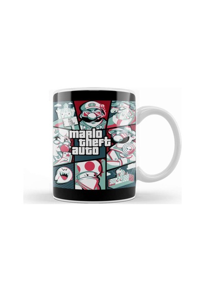 Qwertee Mario Kupa Bardak Porselen Karışık