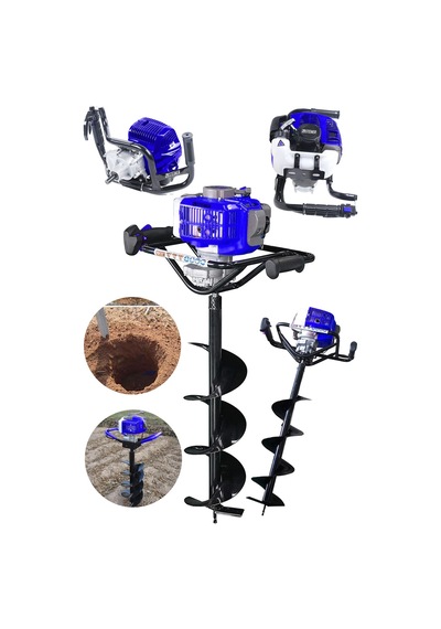 Steiner 11 HP Tam Profesyonel Toprak Burgu Makinesi 15 CM Uç