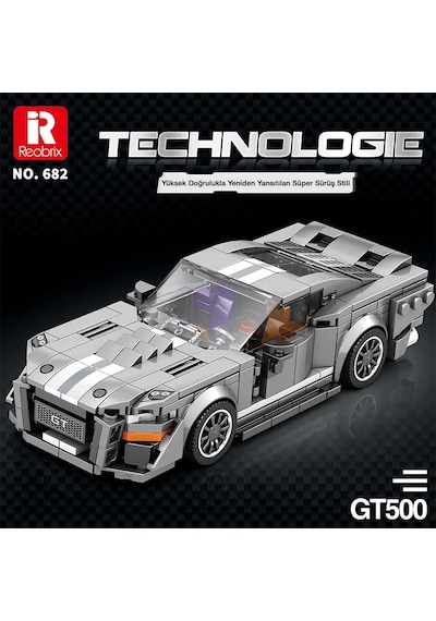 Reobrix Creator 682 Ford Shelby Gt500 Spor Araba Yaratıcı Yapı Blok Seti Building Blocks - 476 Parça