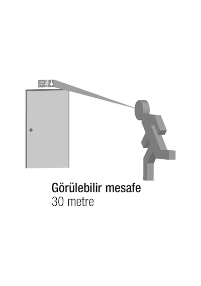 Arsel Betalite Aeb-03223-L Çift Yüzlü Acil Çıkış Yönlendirme Arma