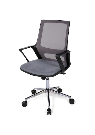 Ofisbazaar Lizz Gri Fileli Çalışma Koltuğu Ergonomik Ofis Ve Ev Koltuğu Gri Gri