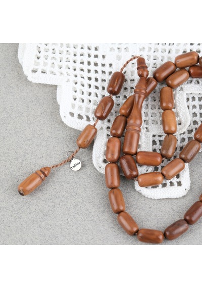 Kuka Orijinal Doğal Kapsül Kesim 6x11mm Tesbih Kahverengi