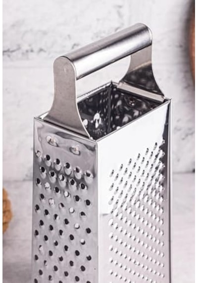 Metal Rende, Paslanmaz Çelik, Çok Amaçlı Ve Dayanıklı Tasarım, Sebze, Peynir Ve Meyve Rendesi, Ergonomik Saplı, Kolay Temizlenebilir, Mutfak İçin Pratik Ve Şık