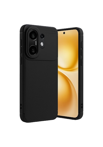 Cosmotex Newface Vivo X200 Fe Auto Focus Karbon Kapak - Siyah
