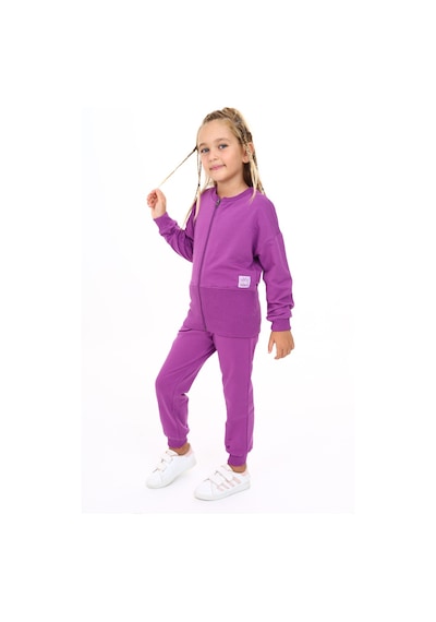Toontoy Kids Toontoy Kız Çocuk Armalı Eşofman Takım Mor