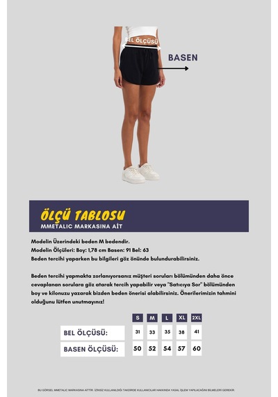 Mmetalic Kadın Yırtmaçlı Penye Kumaş Regular Fit Siyah-gri Kısa Mini Günlük Şort Gri