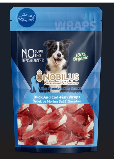 Nobılus Ördek Etli Ve Morina Balıklı Sargılı Köpek Ödül Maması 80gr