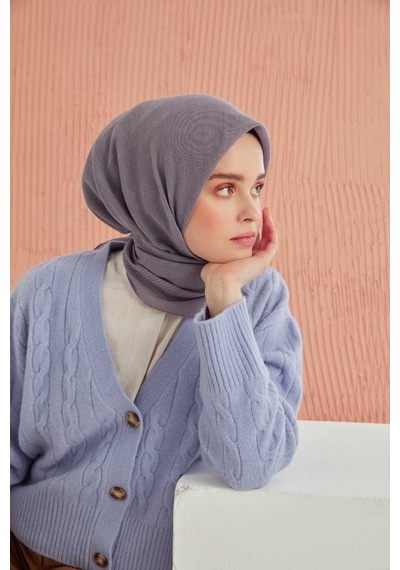 Miray Düz Pamuk Eşarp - Leylak Leylak