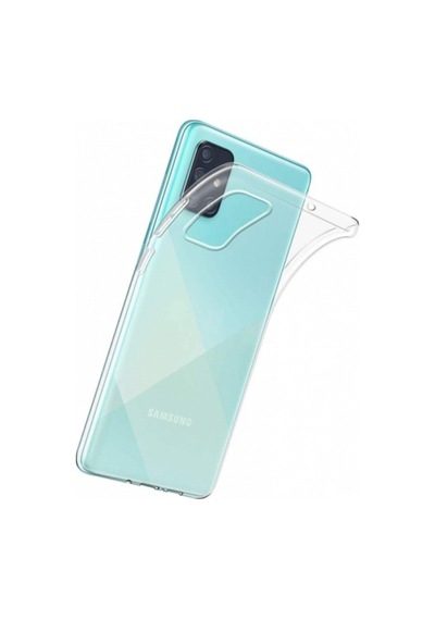 Samsung Galaxy Uyumlu   A71 Kılıf Ultra Ince Esnek Süper Silikon 0.3mm R77938:şeffaf