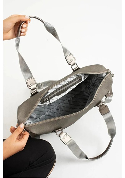 Just Polo Kadın Büyük Boy Lüks Ve Şık El & Omuz Çantası Shoulder Bag Gri