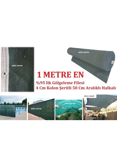 Gölgelik File, 95 Lik, 1 Metre En, Gölgeleme Filesi, Çit Filesi