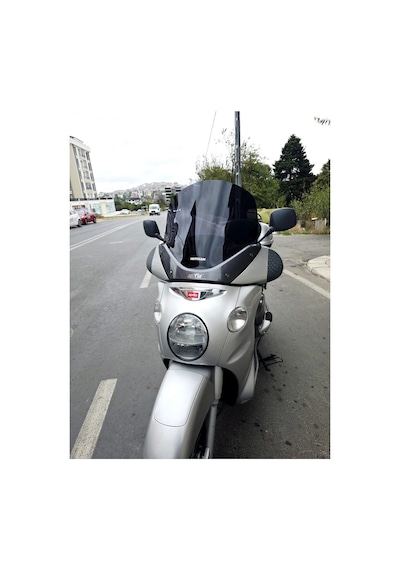 Motocam Aprilia Scarabeo 500 Ön Cam 49cm 2003-2008 Model Siyah Renkli 4mm