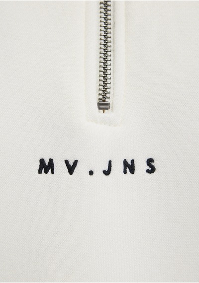 Mavi - Mvjns Nakışlı Yarı Fermuarlı Ekru Sweatshirt 1s10533-89145 Ekru