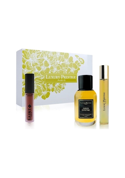 Luxury Prestige Gold Intense Kadın Parfüm EDP 100 ML + Kadın Parfüm EDP 35 ML + Matte Lipstick Ruj