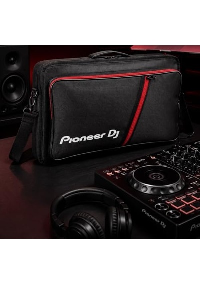 Larkin Pioneer Dj Opus Quad Uyumlu Laptop Bölmeli Kırmızı Kadife Astarlı Soft Case Dj Controller Taşıma Çantası - Siyah