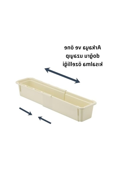 Ayarlanabilir Mini Çekmece Organizer, Krem Renkli Açık Bej
