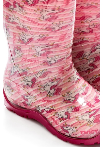 Twigy Nn0607 Yağmur Pembe Çocuk Çizme Pembe