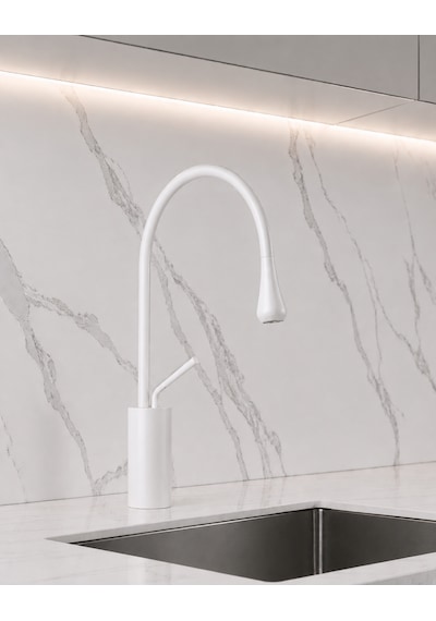 Milano Modern Eviye Bataryası Beyaz
