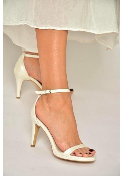 Fox Shoes Y569716909 Sedef İnce Topuklu Kadın Abiye Ayakkabı SEDEF