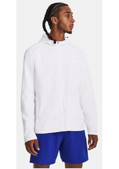 Under Armour Erkek UA Storm Koşu Kapüşonlu Mont 1376795-100 Beyaz