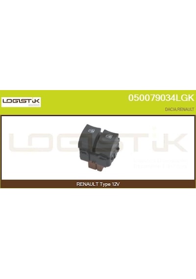 Cam Açma Düğmesi - Dacia Duster, Sandero, Lodgy - Proswıtch-pra700952