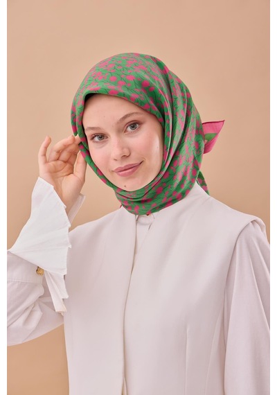 Silk Home Aura Eşarp 140005-27 Fuşya, Yeşil, Pembe