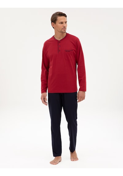 Pierre Cardin Erkek Bordo Pijama Takım 50322570-900 Bordo