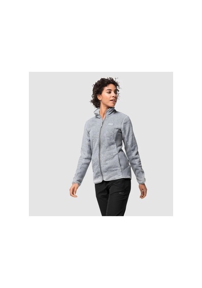 Jack Wolfskin Pıne Leaf Jacket Women Kadın Polar Ceket 1706751 Gri Gri