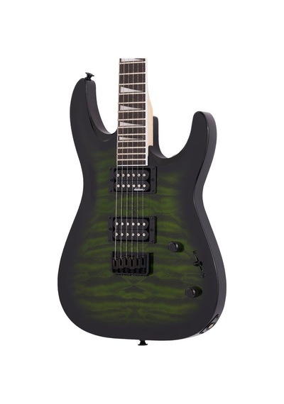 Jackson Js Dinky Arch Top Js32q Dka Ht Amaranth Klavye Transparent Green Burst Elektro Gitar