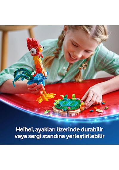 LEGO® ǀ Disney Moana 2 Heihei 43272 - 9 Yaş ve Üzeri Çocuklar için İnşa Edilebilen Hayvan Modeli Yapım Seti (566 Parça)