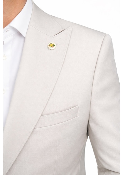 Plus Scorpion Erkek Blazer Ceket Twill Puntolu Kırlangıç Yaka 2 Düğmeli Çift Yırtmaçlı Slim Fit Taş Plus Scorpion Erkek Blazer Ceket Twill Puntolu Kırlangıç Yaka 2 Düğmeli Çift Yırtmaçlı Slim Fit Taş