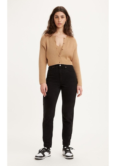 Levi's High Waist Mom Jean Tk Flash Black Kadın Jeans A7745-0007-2658 Siyah