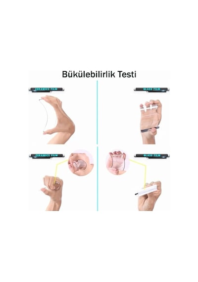 Samsung Uyumlu Galaxy A55 Seramik Nano Kırılmaz Tam Kaplayan Ekran Koruyucu Anti Static Özellik
