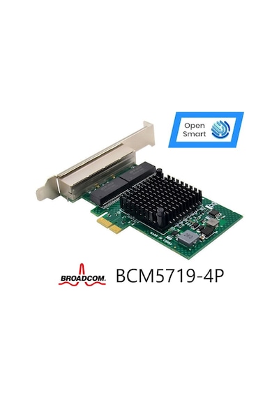 Open Smart 4 Port Broadcom BCM5719-4P Ethernet Kart - OPS7209BCM