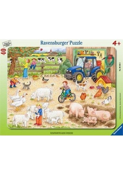 Ravensburger 40 Parça Küçük Çerçeveli Puzzle Büyük Çiftlik 063321