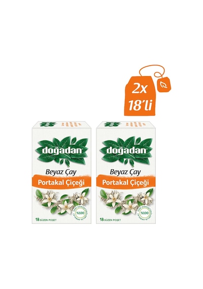 Doğadan Portakal Çiçekli Bardak Poşet Beyaz Çay 2 x 18'li