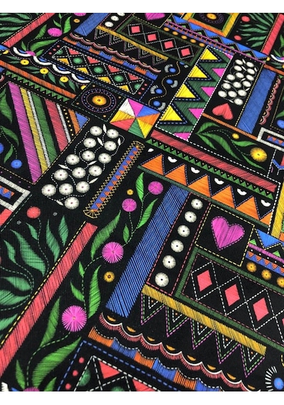 Enesar Home Markis Desen Dijital Baski Döşemelik Kumaş 100 x 140 cm
